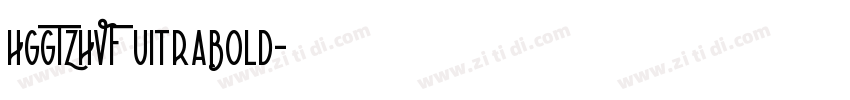 HGGTZHVF UitraBold字体转换